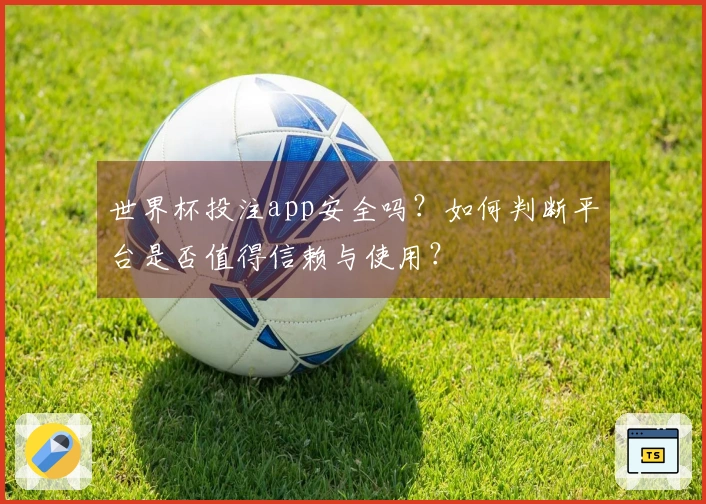 世界杯投注app安全吗？如何判断平台是否值得信赖与使用？